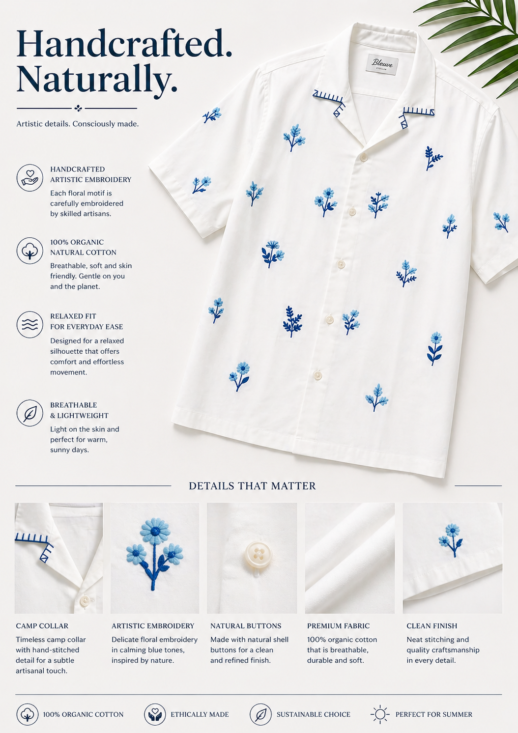 Azure Bloom Shirt