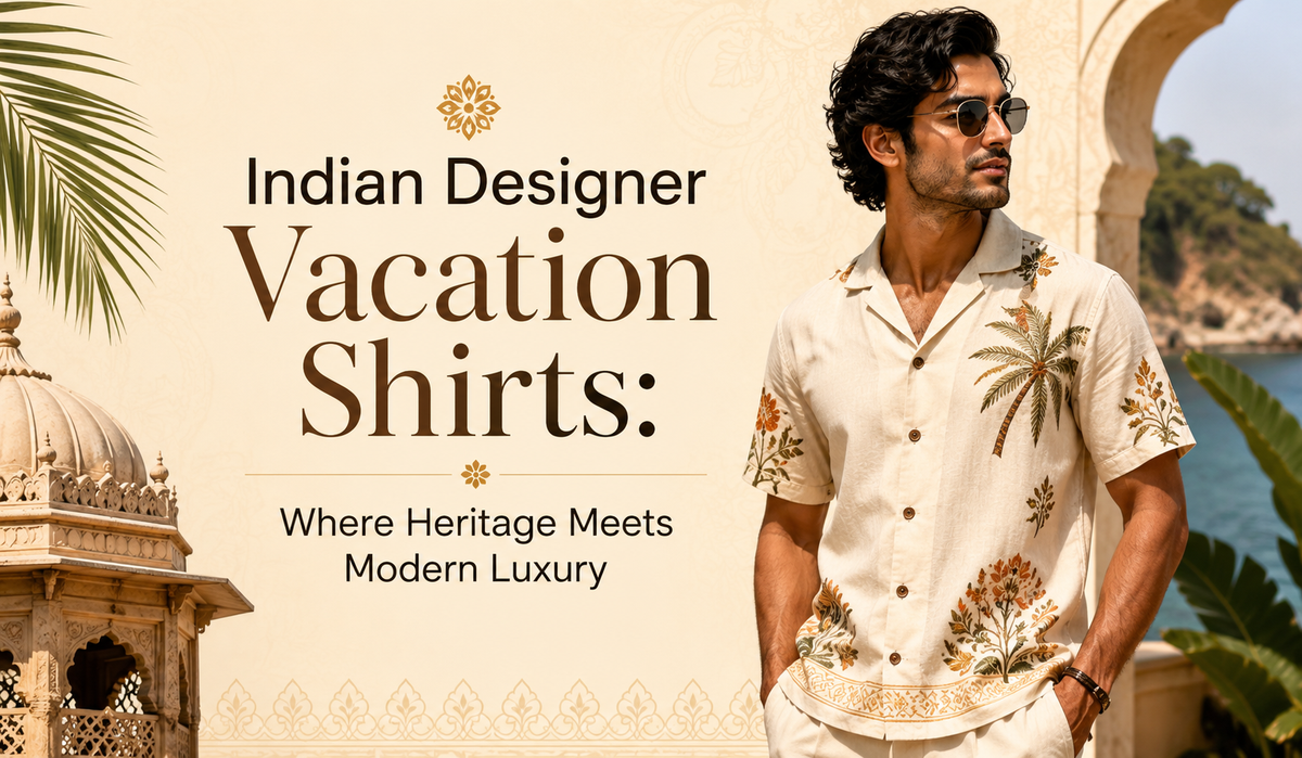 Indian Designer Vacation Shirts: Where Heritage Meets Modern Luxury