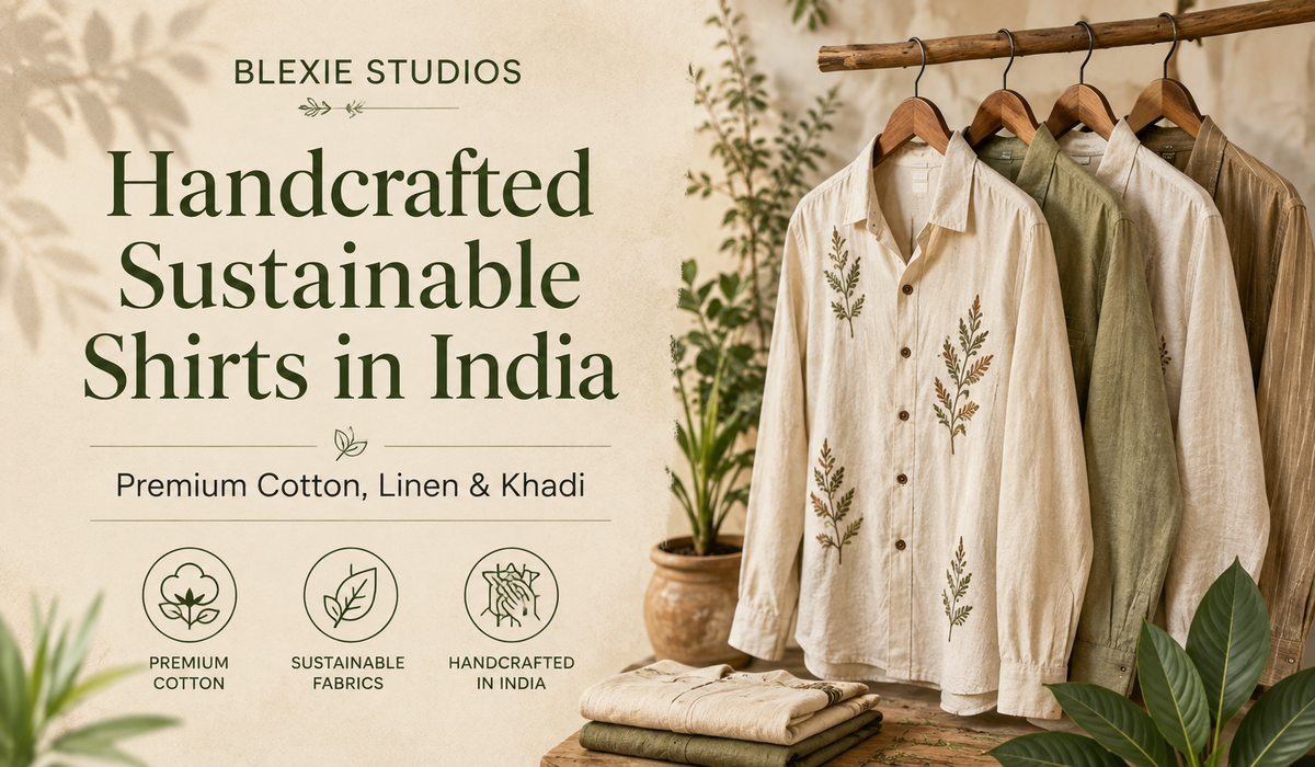 Handcrafted Sustainable Shirts in India | Premium Cotton, Linen &amp; Khadi | Blexie Studios