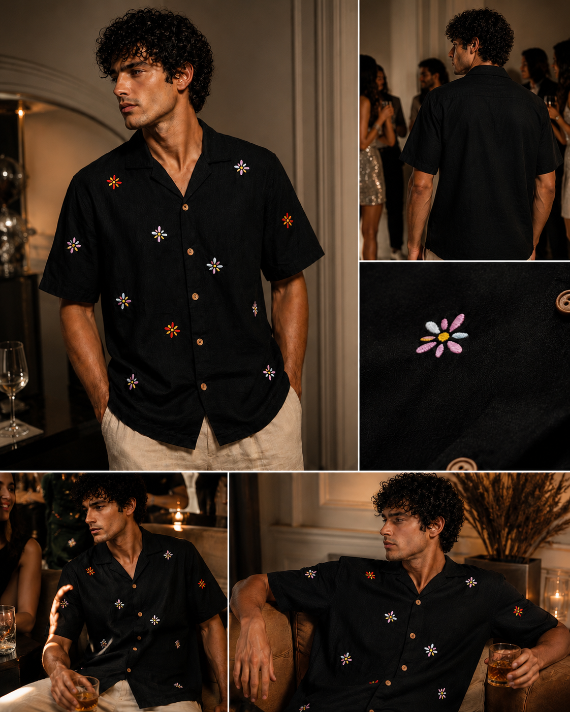 Midnight bloom shirt