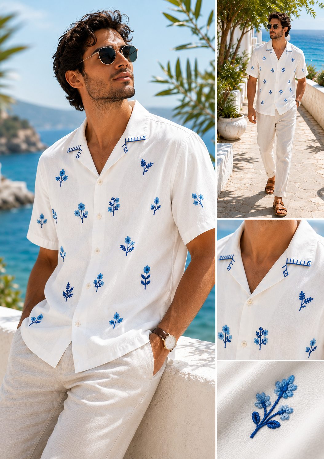 Azure Bloom Shirt
