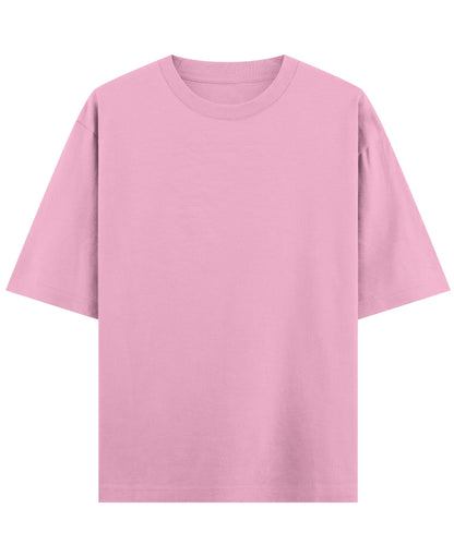 Baby Pink Oversized T-Shirt Front Design