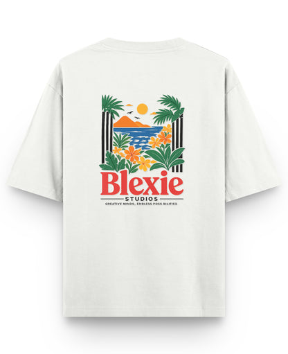 Off White Oversized T-shirt Back Design