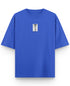 Royal Blue Oversized T-Shirt Front Design