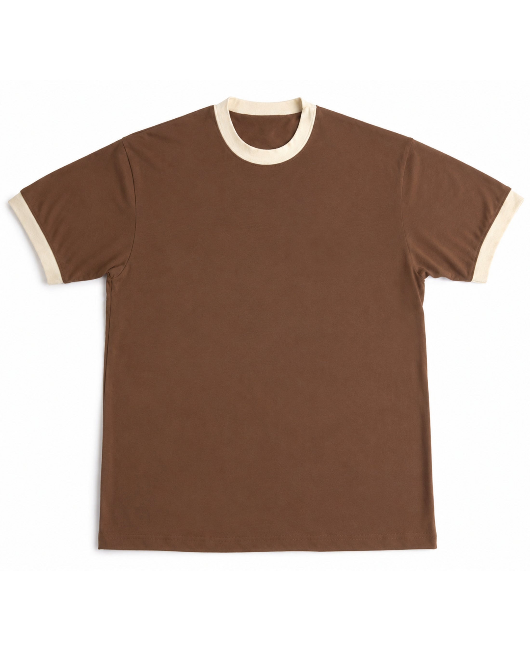Mousse &amp; Cream Ringer tee Front Design