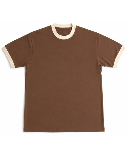 Mousse &amp; Cream Ringer tee Front Design