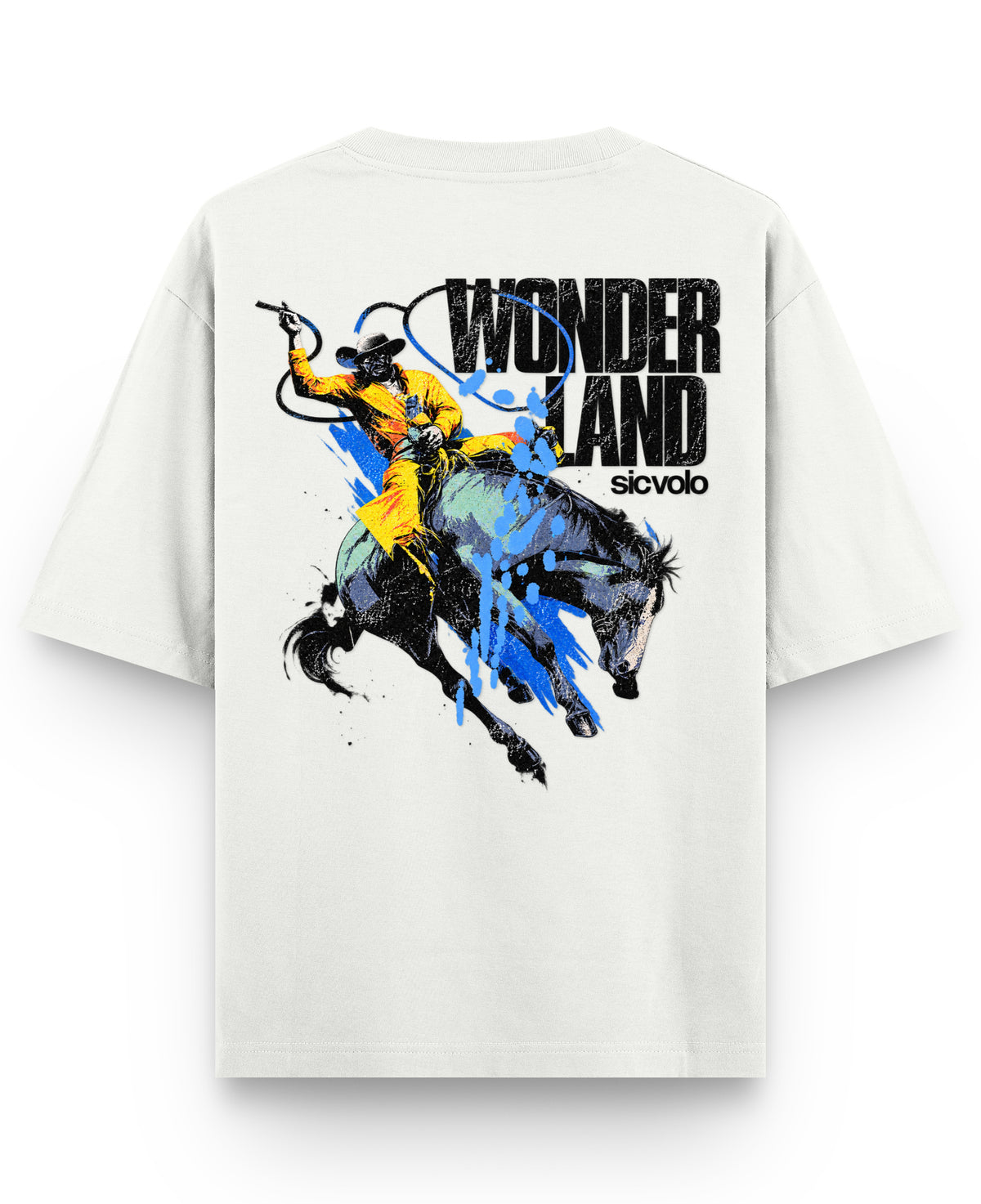 Off White Oversized T-shirt Back Design