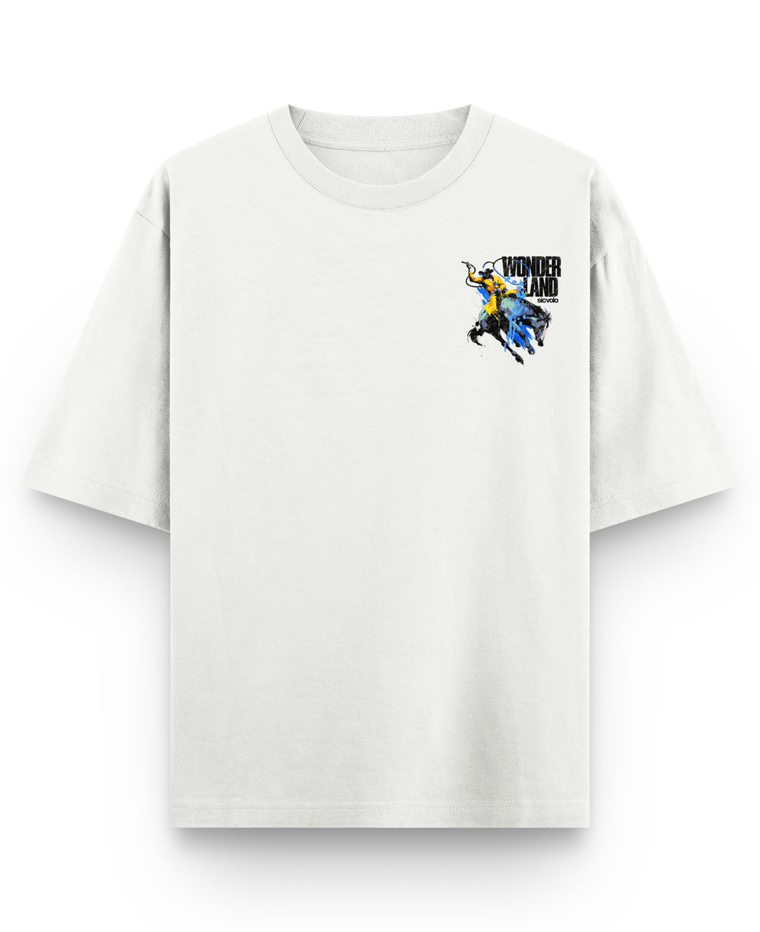 Off White Oversized T-shirt Front Design
