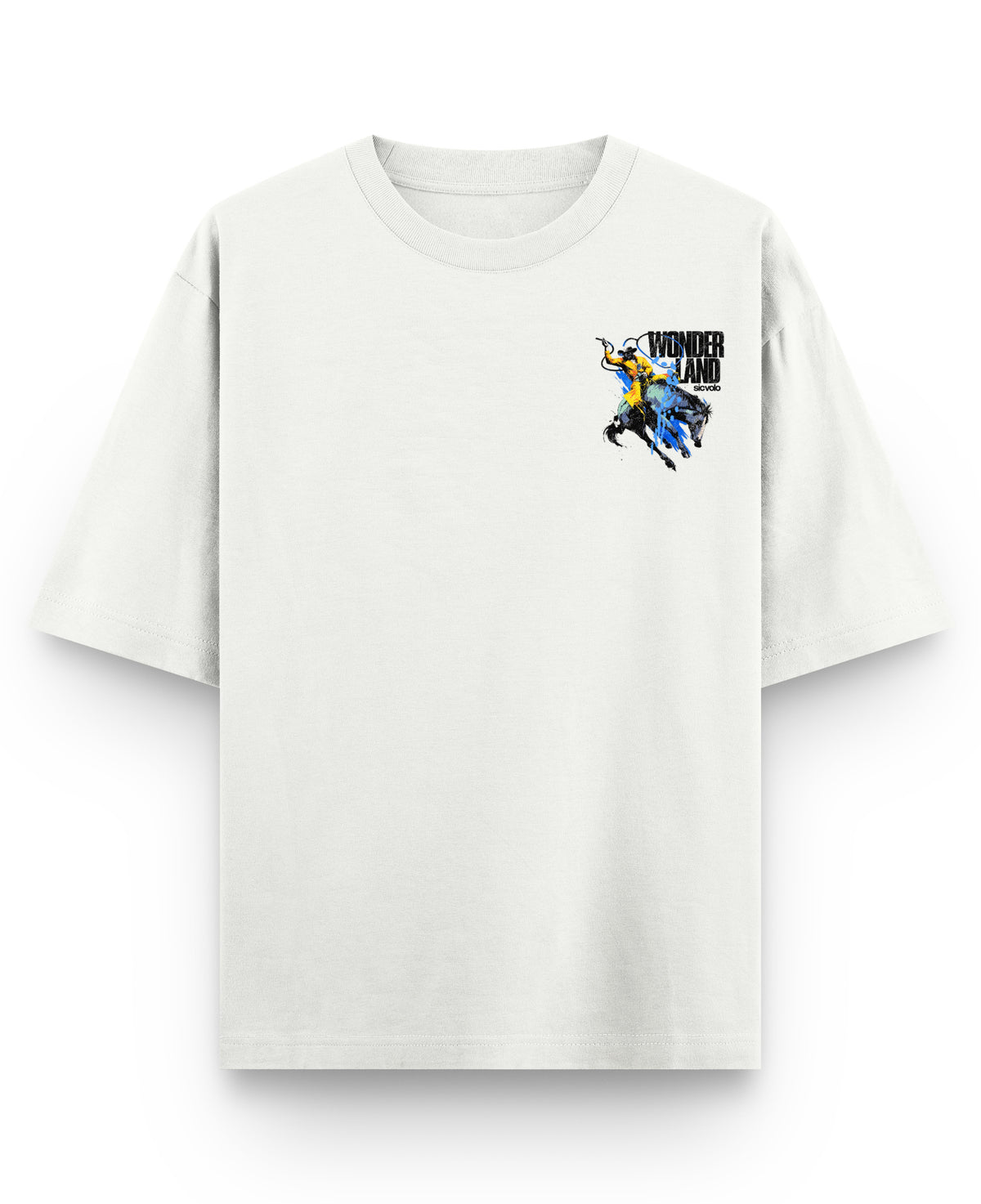 Off White Oversized T-shirt Front Design