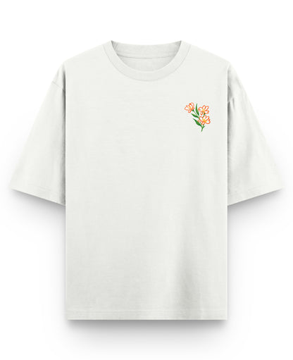 Off White Oversized T-shirt Front Design
