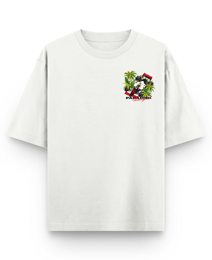 Off White Oversized T-shirt Front Design