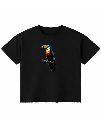 Black Boxy Fit T-shirt Front Design