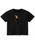Black Boxy Fit T-shirt Front Design