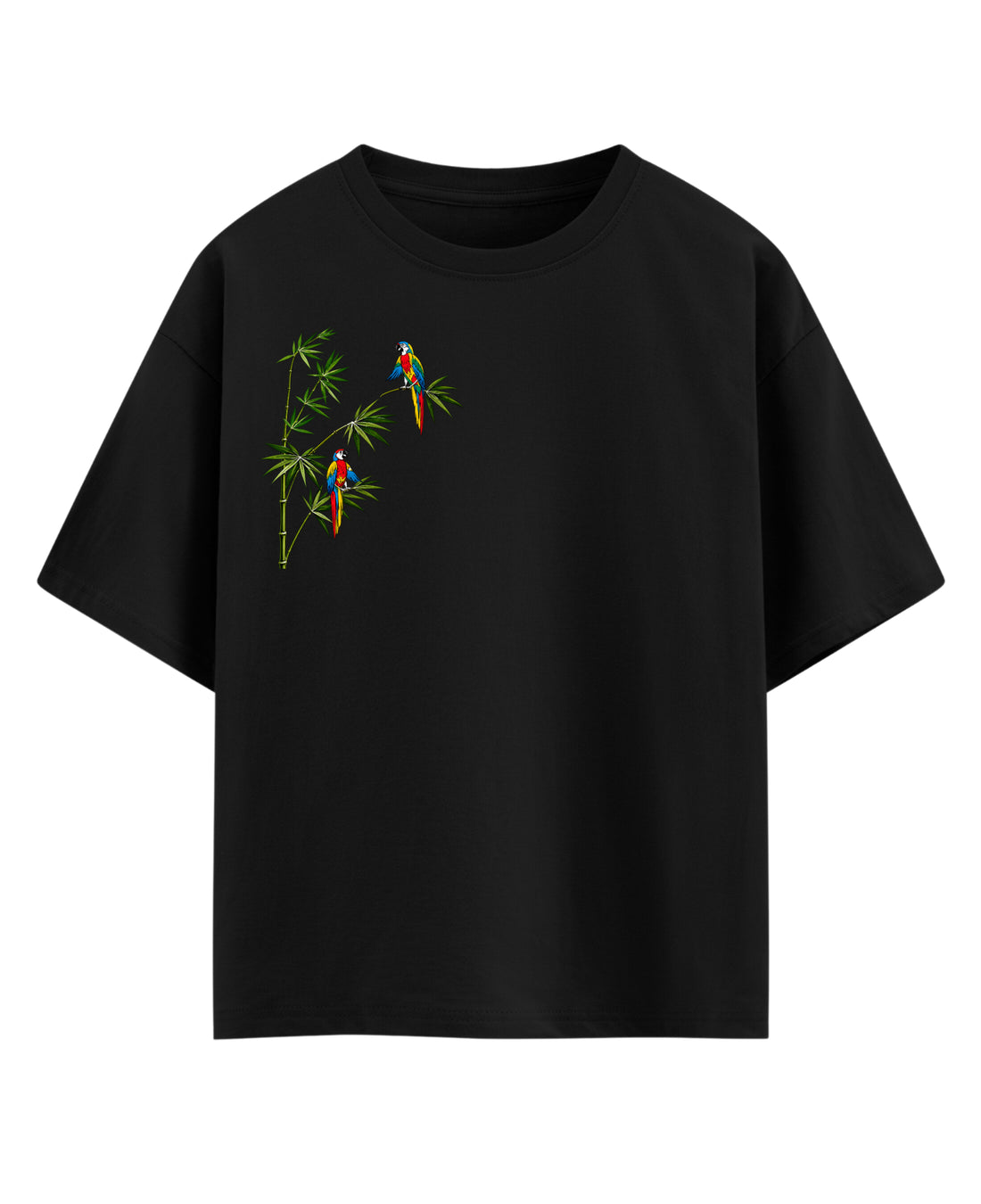 Black Oversized T-shirt Front Design