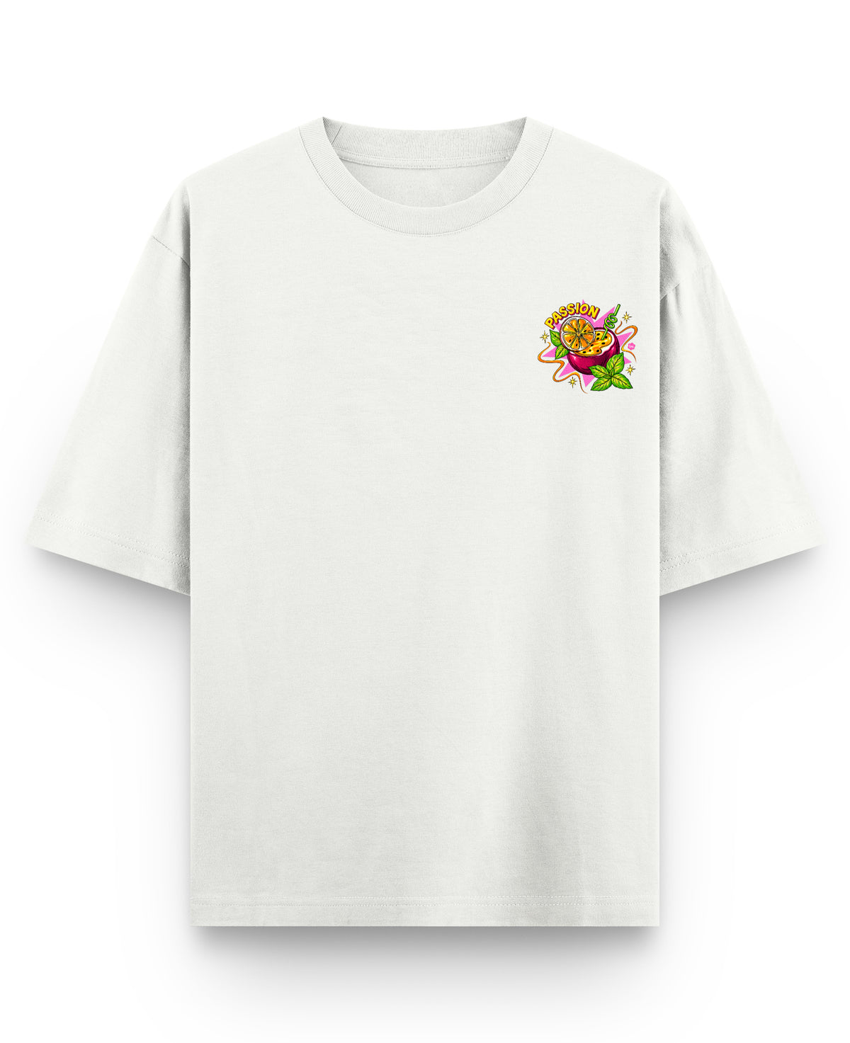 Off White Oversized T-shirt Front Design