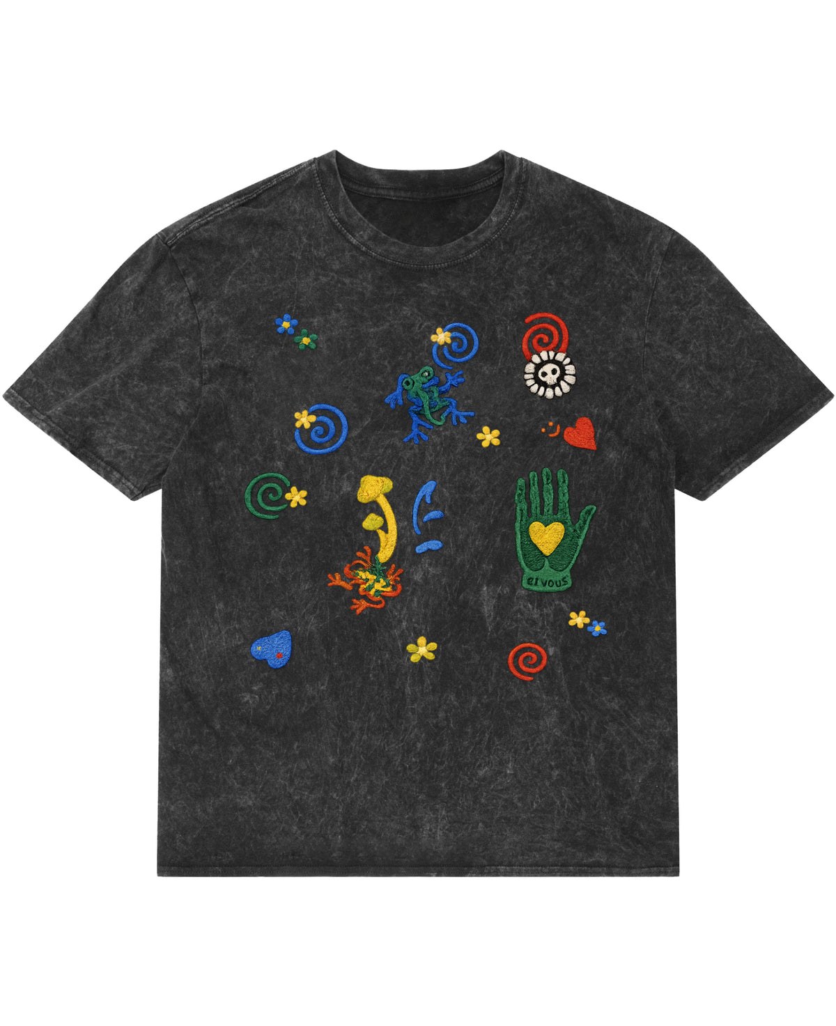 Acidwash Oversized T-shirt Front Design