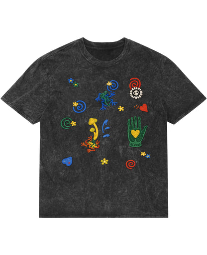 Acidwash Oversized T-shirt Front Design