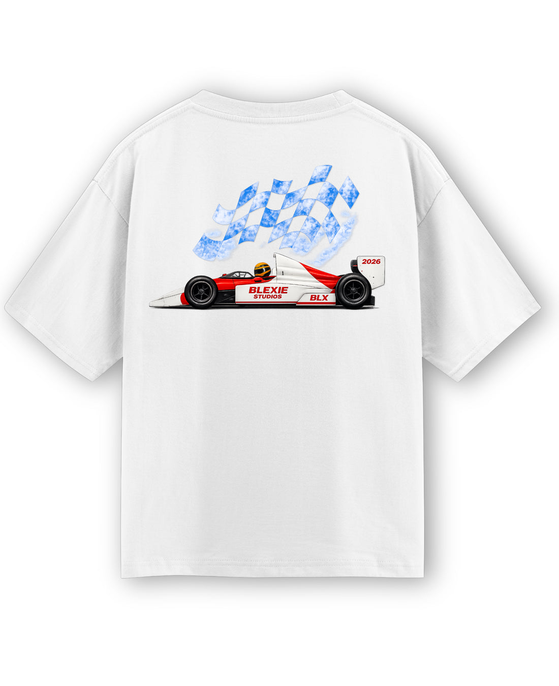 White Oversized T-shirt Back Design