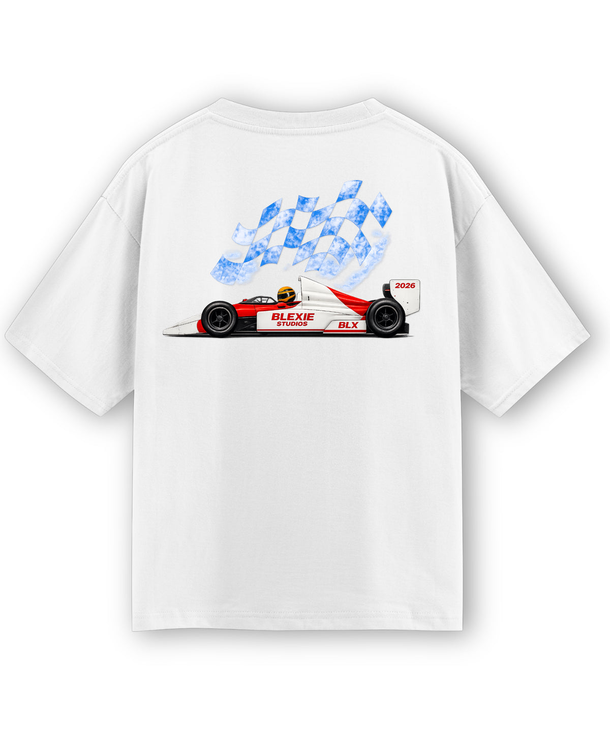 White Oversized T-shirt Back Design