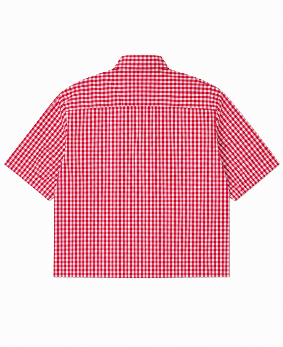 Red Picnic Oxford Boxy Shirt Back Design
