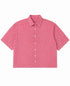 Red Picnic Oxford Boxy Shirt Front Design