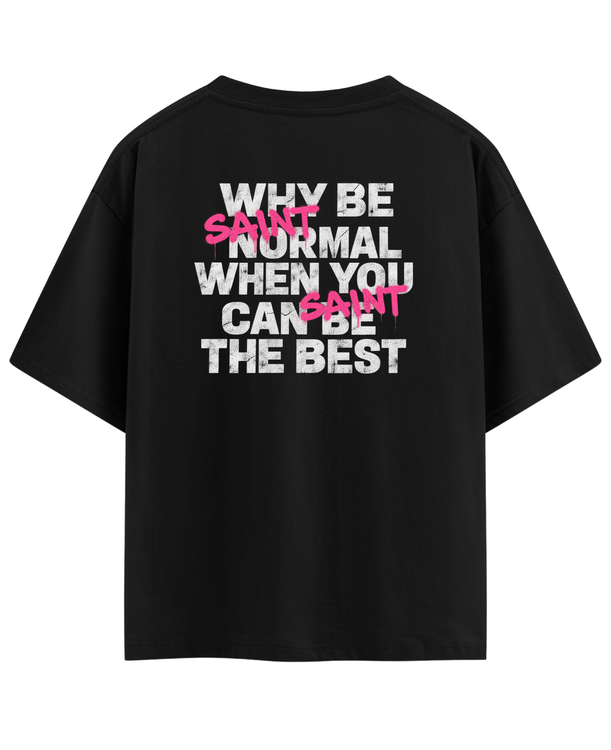 Black Oversized T-shirt Back Design
