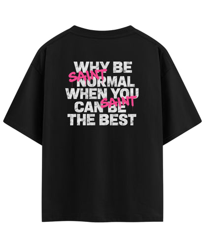 Black Oversized T-shirt Back Design