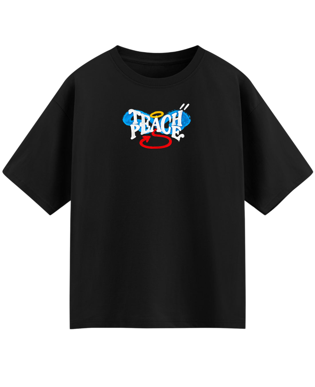Black Oversized T-shirt Front Design