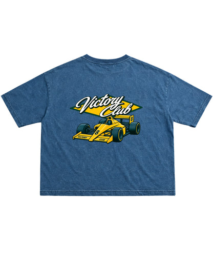 Denim Wash Boxy Fit T-shirt Back Design
