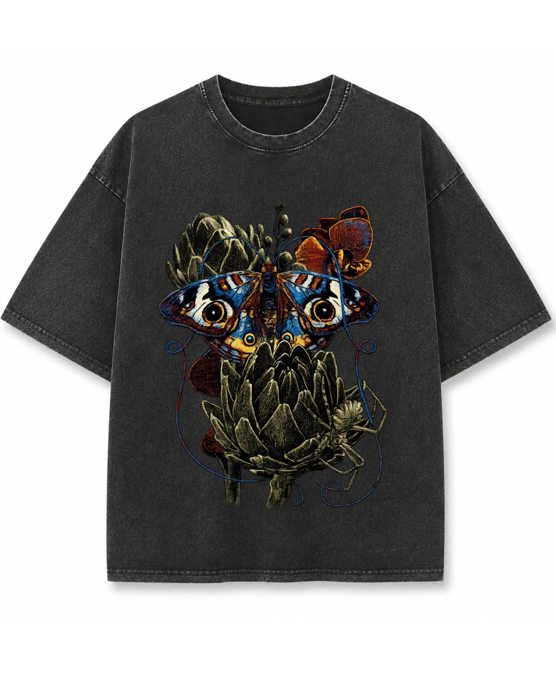 Vintage Fade Wash Oversized T-shirt Front Design