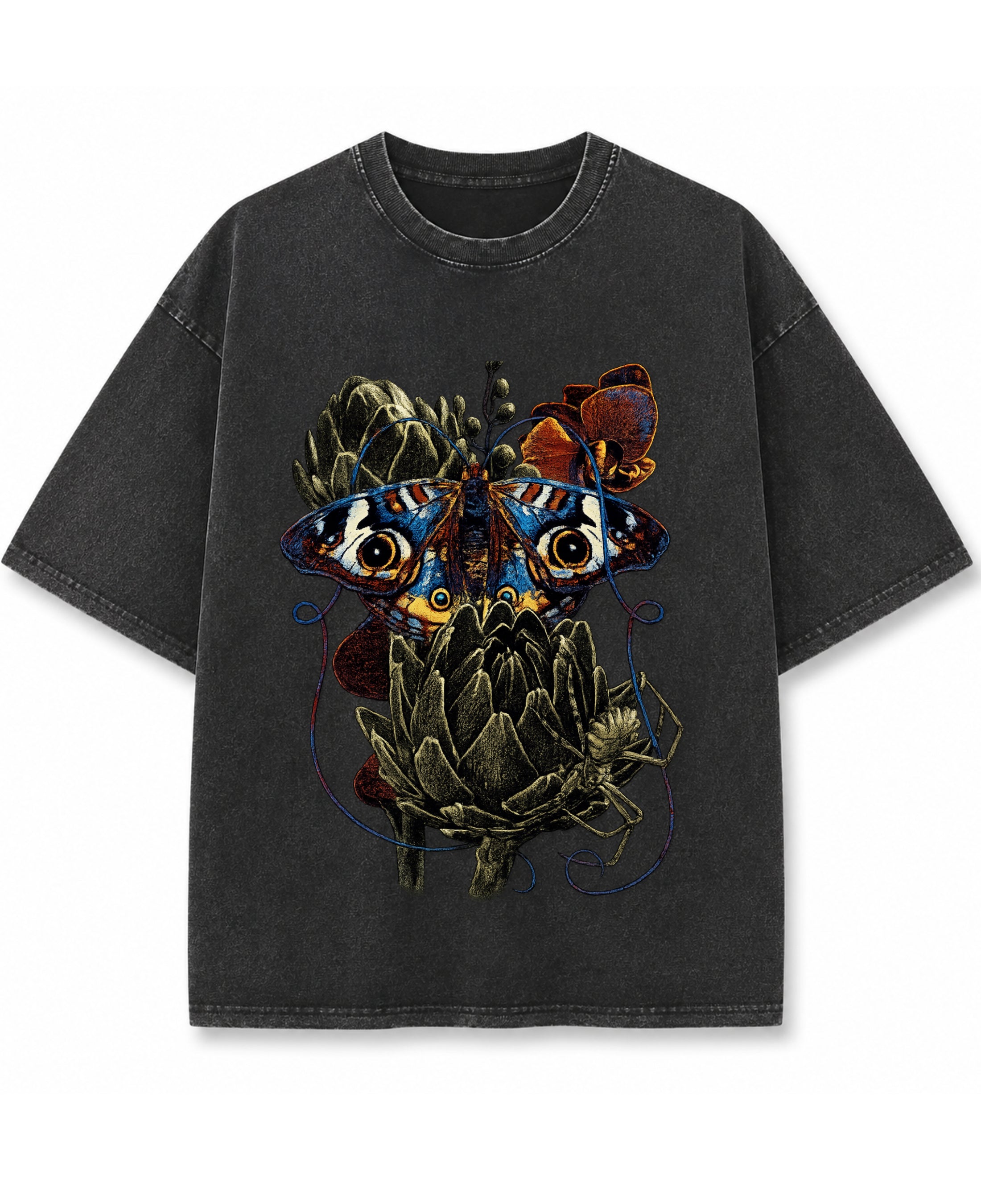 Vintage Fade Wash Oversized T-shirt Front Design
