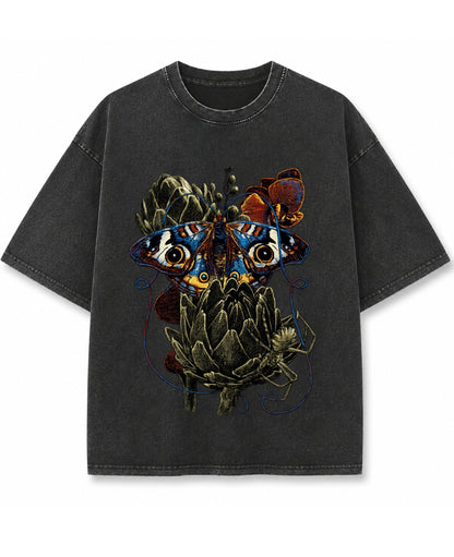 Vintage Fade Wash Oversized T-shirt Front Design