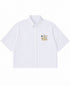 Blue Striped Oxford Boxy Shirt Front Design
